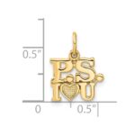 14k P.S. I LOVE YOU Charm - Image 4