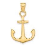 14k Anchor Pendant - Image 3