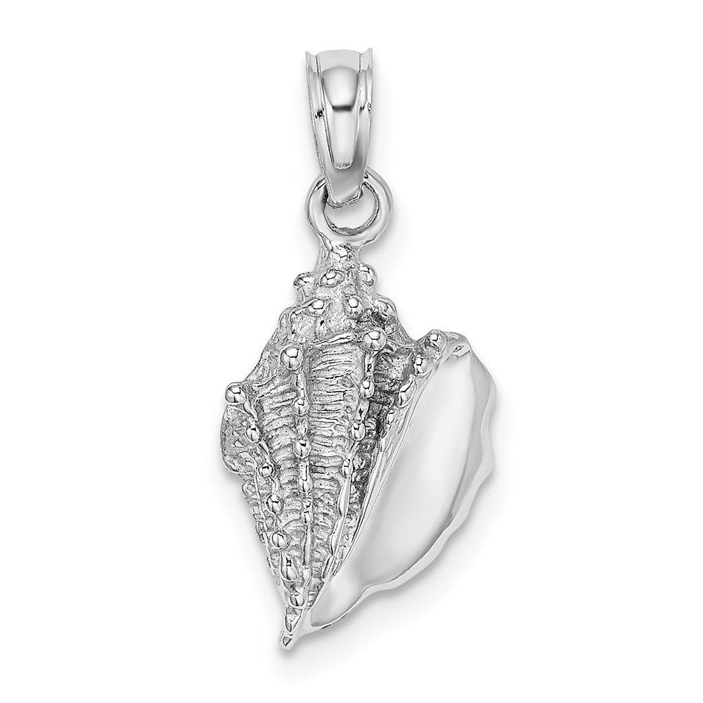 C3369W.jpg 14K White Gold Conch Shell Charm - Image 1
