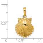 14k Scallop Shell Pendant - Image 4