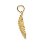 14k Textured Scallop Shell Pendant - Image 2