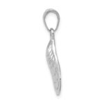 14K White Gold Oyster Shell Pendant - Image 2