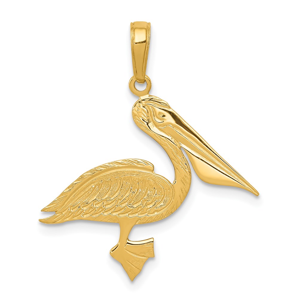 C3386.jpg 14k Pelican Pendant - Image 1