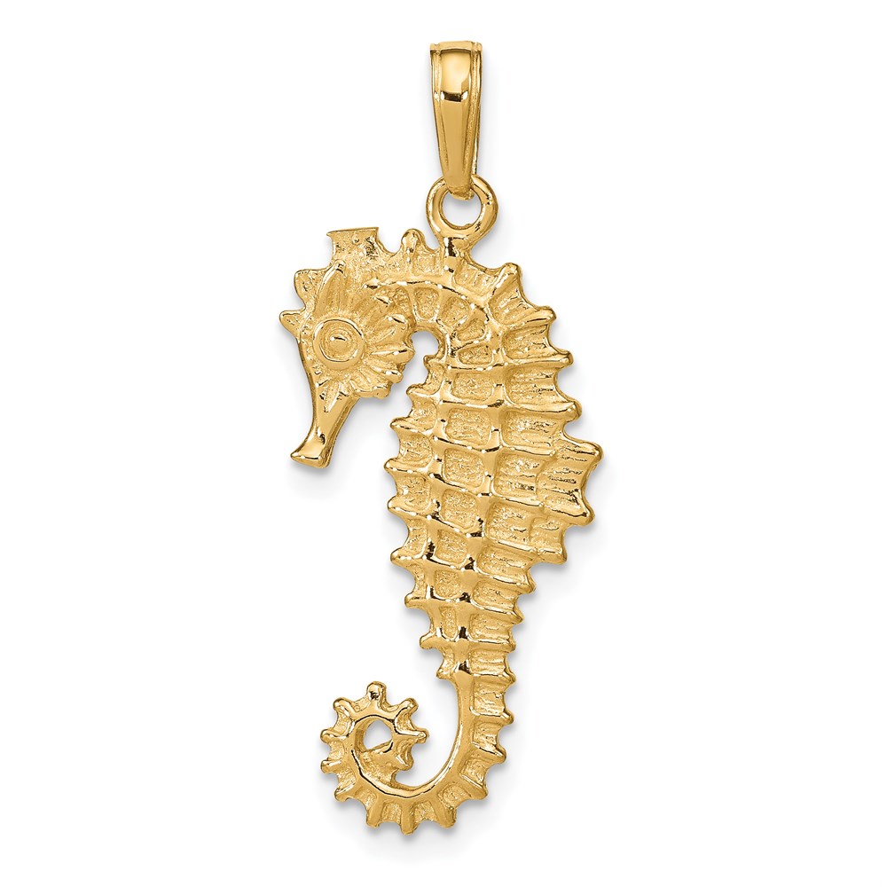C3389.jpg 14k 3-D Seahorse Pendant - Image 1