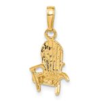 14K 3-D Adirondack Beach Chair Pendant - Image 3