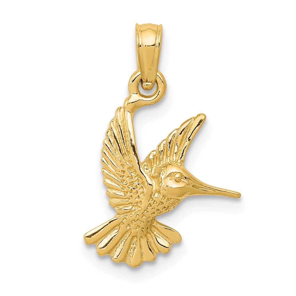 C3472.jpg 14k Hummingbird Pendant - Image 1