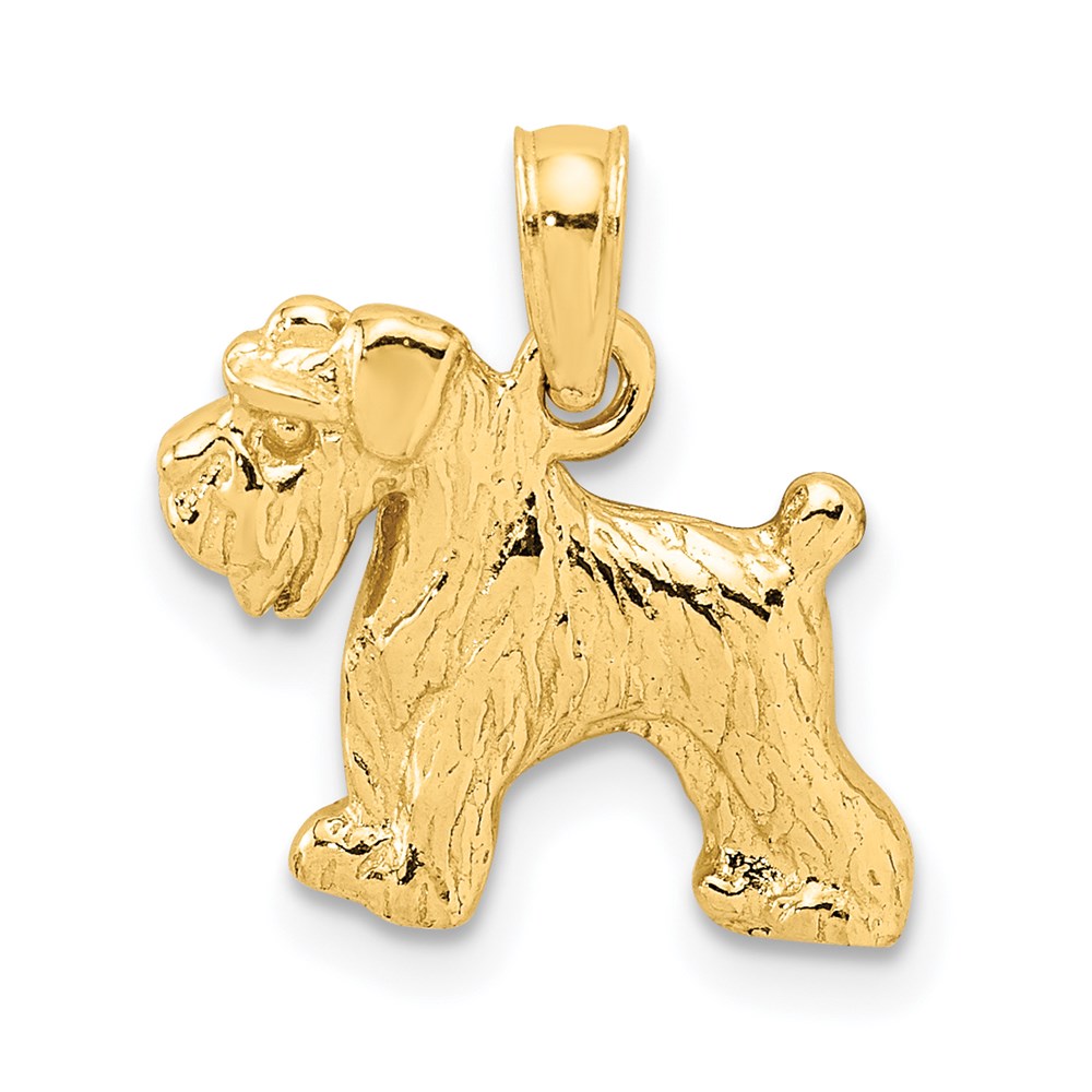 C3509.jpg 14k Schnauzer Dog Pendant - Image 1