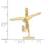 14k Gymnastics Floor Charm - Image 4