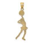 14k Cheerleader with Hand on Head Charm - Image 3