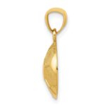 14k Domed Soccer Ball Pendant - Image 2