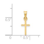 14k Polished Cross Charm - Image 4