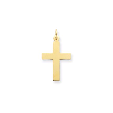 14k Polished Cross Charm