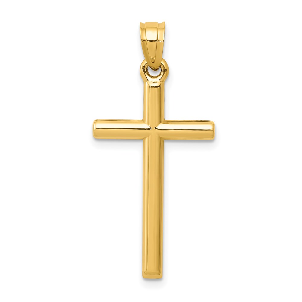 C3625.jpg 14k Polished Hollow Cross Pendant - Image 1