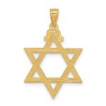 14k Diamond-cut Star of David Pendant - Image 3