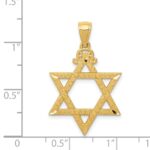 14k Diamond-cut Star of David Pendant - Image 4