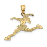 14k Ice Skater Jumping Charm - Image 4