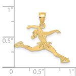 14k Ice Skater Jumping Charm - Image 3