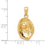 14K Baseball Glove And Ball Pendant - Image 3