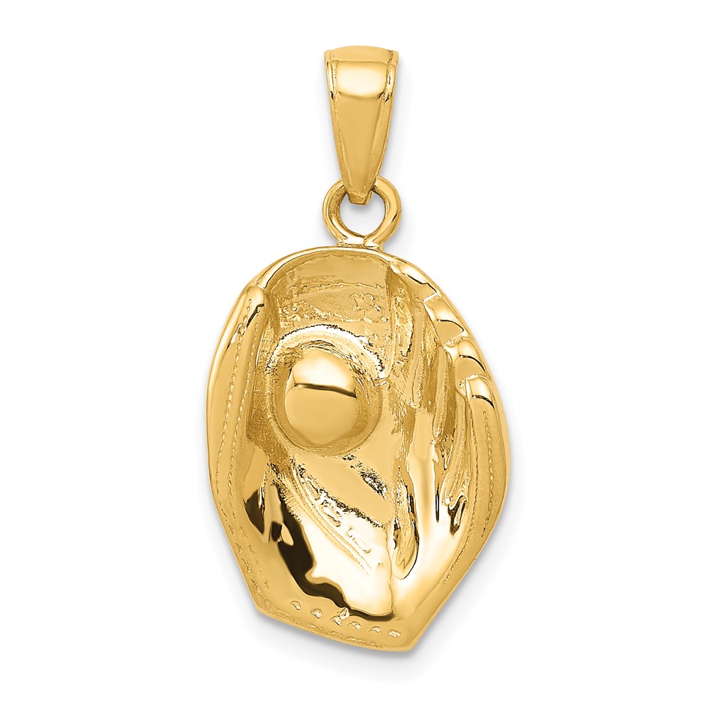 C3766.jpg 14K Baseball Glove And Ball Pendant - Image 1