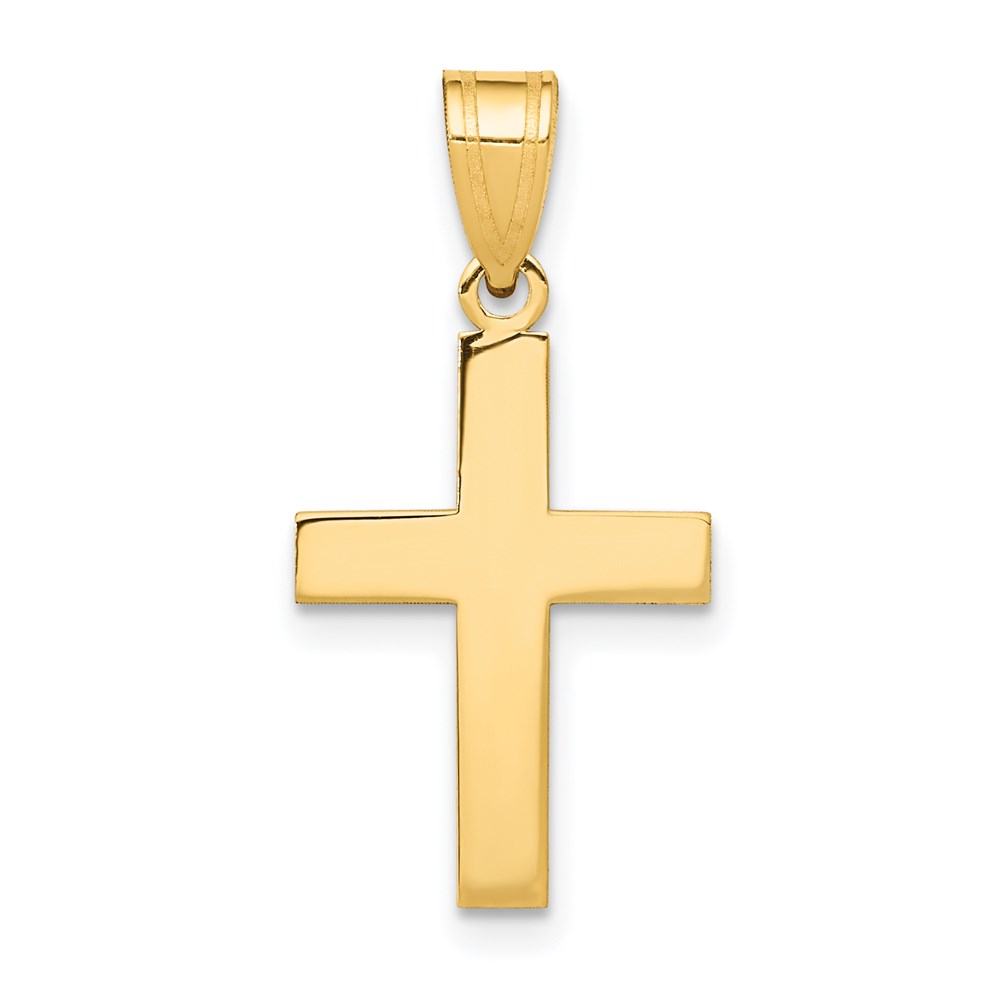 C3787.jpg 14k Polished Cross Charm - Image 1