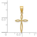14k Passion Cross Charm - Image 3