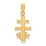 14k Cara Vaca Crucifix Pendant - Image 3