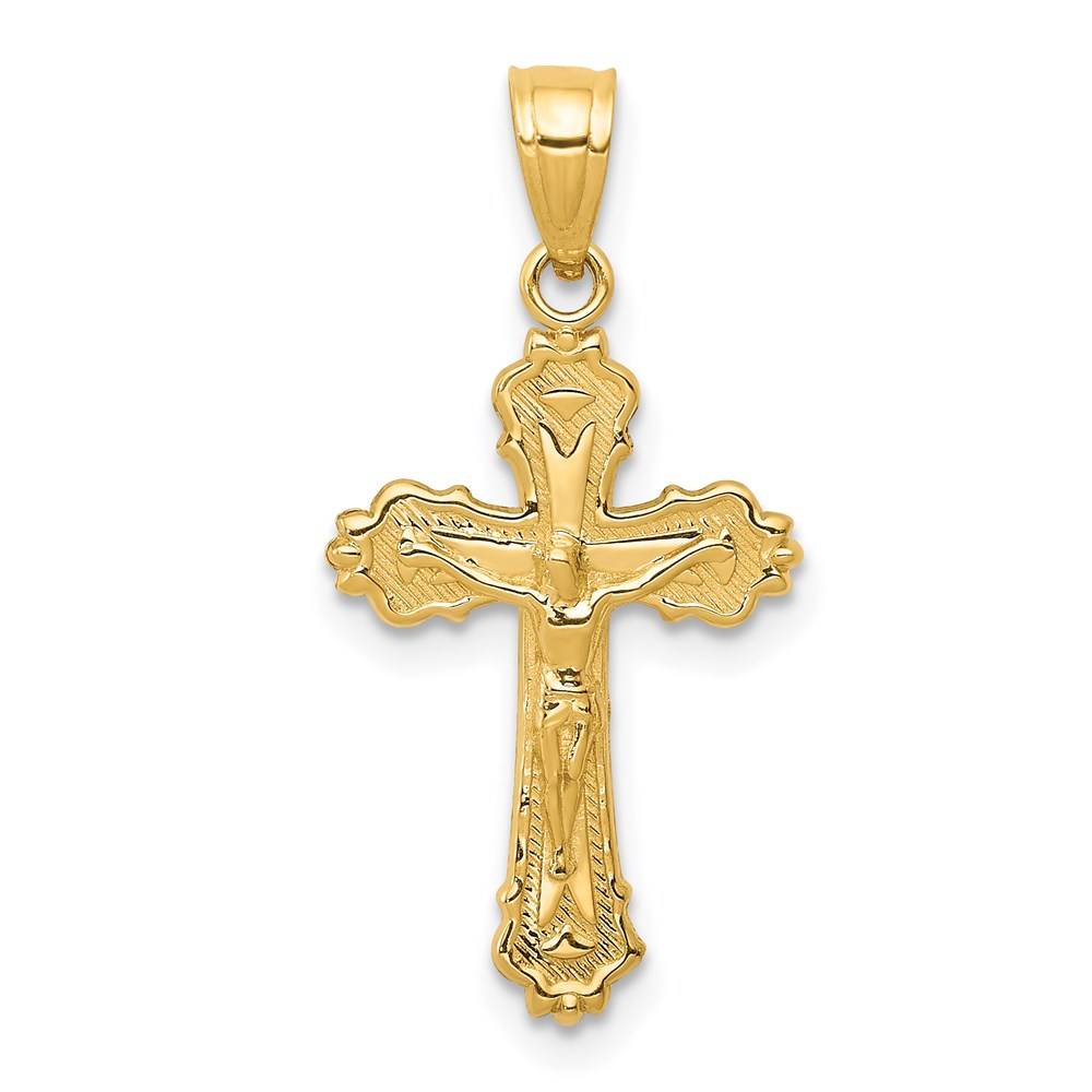 C3919.jpg 14k Small Crucifix Charm - Image 1