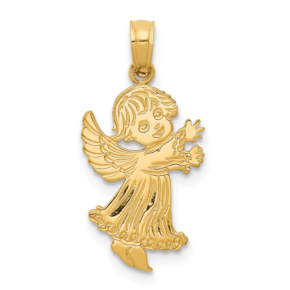 C3971.jpg 14k Angel Pendant - Image 1