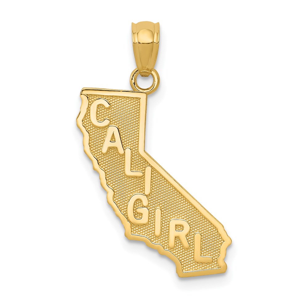 C4031.jpg 14k CALI GIRL State Map Pendant - Image 1