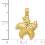 14K Diamond-Cut Starfish Pendant - Image 4