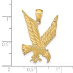 14k Diamond-cut Eagle Pendant - Image 4