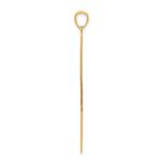 14k Polished Diamond-cut Lightning Bolt Pendant - Image 2