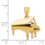 14k Baby Grand Piano Charm - Image 4