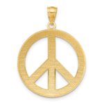 14k Peace Sign Pendant - Image 3