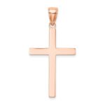 14K Rose Gold Stick Cross Pendant - Image 4