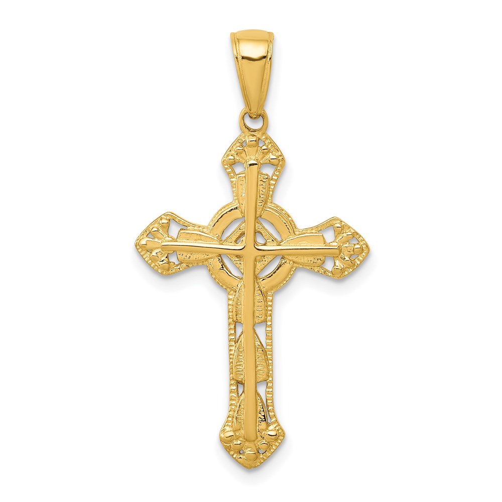 C4244.jpg 14K Fancy Iona Cross Pendant - Image 1