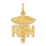 14k RN Registered Nurse Charm