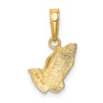 14K Praying Hands Pendant - Image 3