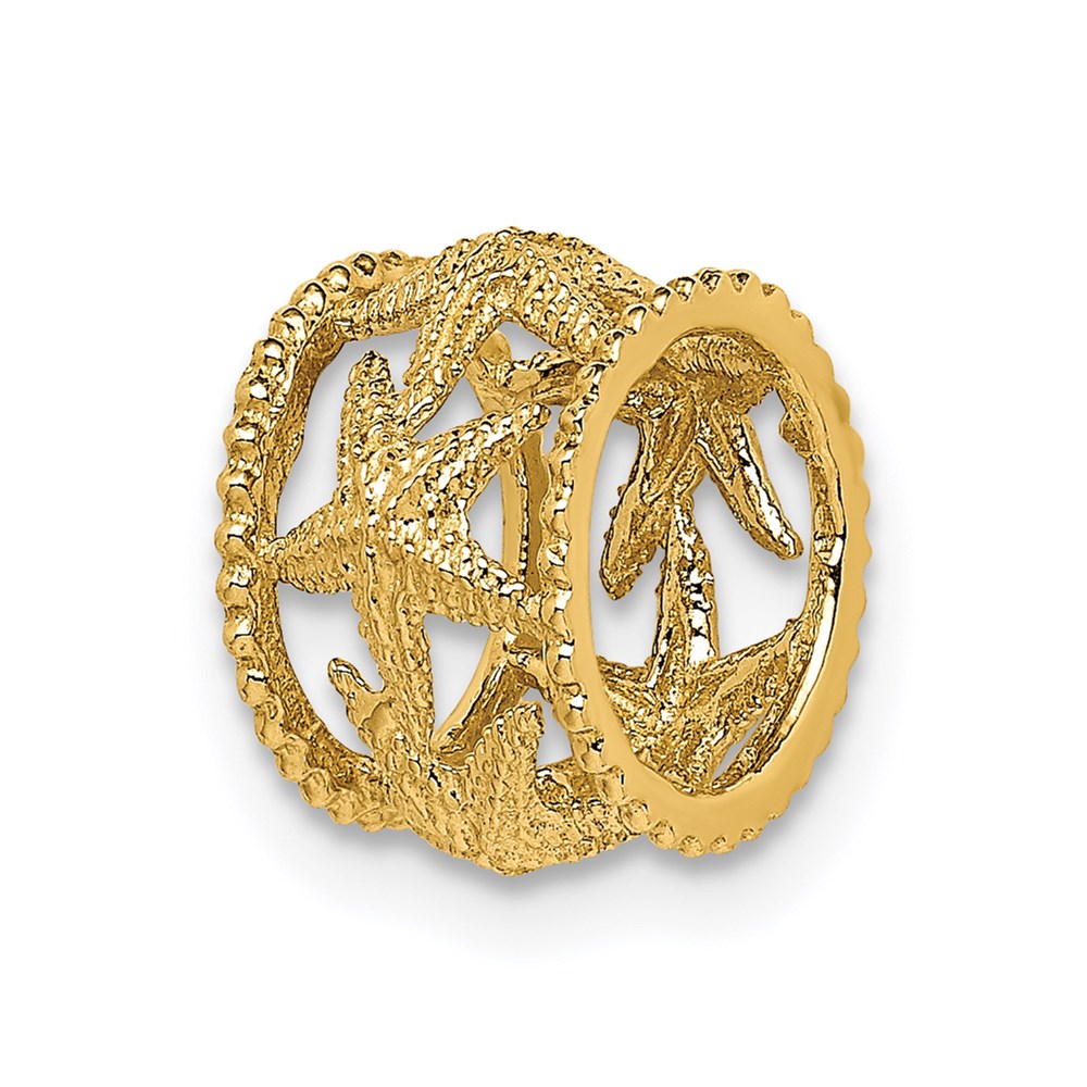 C4636.jpg 14K Polished Starfish Barrel Slide - Image 1