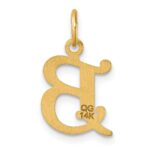 14K Diamond-cut Letter B Initial Charm - Image 3