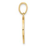 14K Polished Blue Enameled Sun and Stars Pendant - Image 2