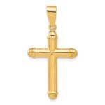 14K Polished Cross Pendant