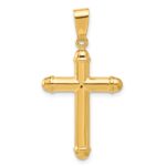 14K Polished Cross Pendant - Image 3