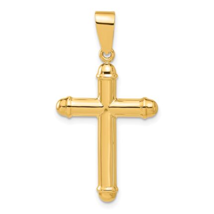 14K Polished Cross Pendant