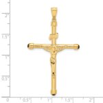 14K Polished Crucifix with Onyx Tips Pendant - Image 4