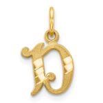 14k Letter D Initial Charm