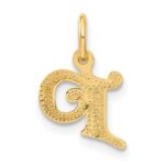 14k Letter P Initial Charm - Image 3
