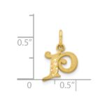 14k Letter P Initial Charm - Image 4
