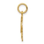 14k Heart Letter M Charm - Image 2