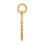 14k Heart Letter O Charm - Image 2